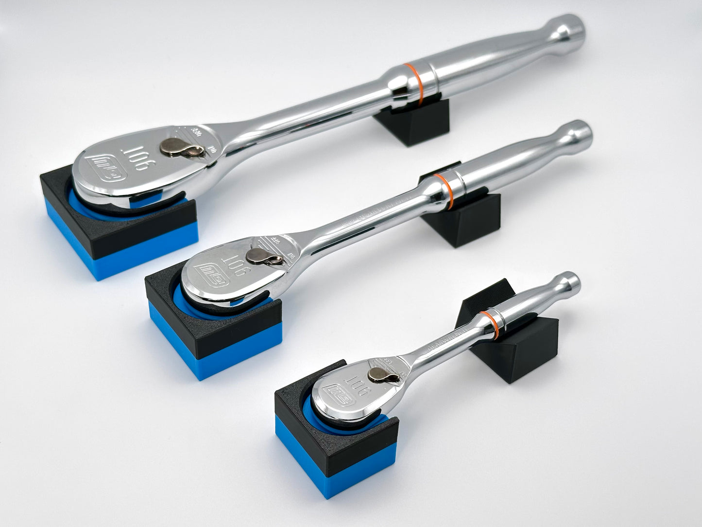 Modular Ratchet Organizers, Magnetic Base for 1/4", 3/8", 1/2" | No Ratchet Included