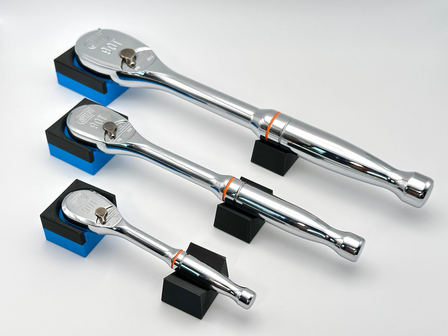 Modular Ratchet Organizers, Magnetic Base for 1/4", 3/8", 1/2" | No Ratchet Included
