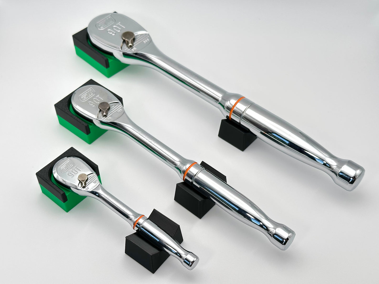 Modular Ratchet Organizers, Magnetic Base for 1/4", 3/8", 1/2" | No Ratchet Included