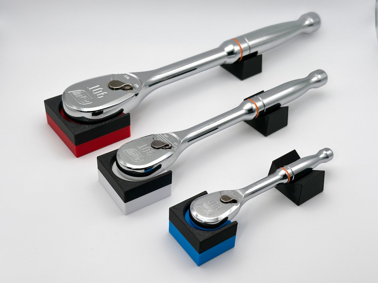 Modular Ratchet Organizers, Magnetic Base for 1/4", 3/8", 1/2" | No Ratchet Included